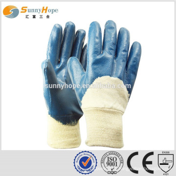 SUNNYHOPE Knit wrist blue handling gloves